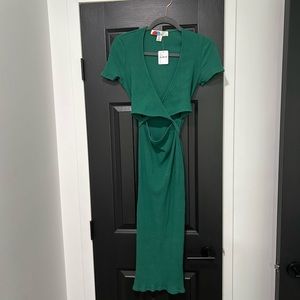 Free People Beach Vroom Midi Cut Out Dress NWT